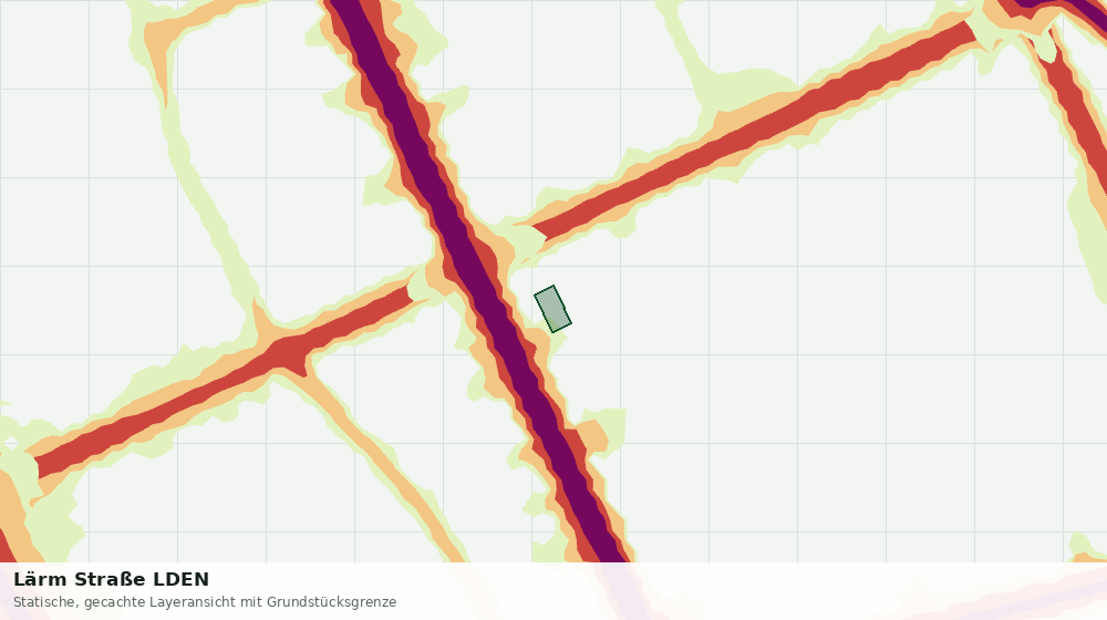 Statische Kartenansicht: Lärm Straße LDEN
