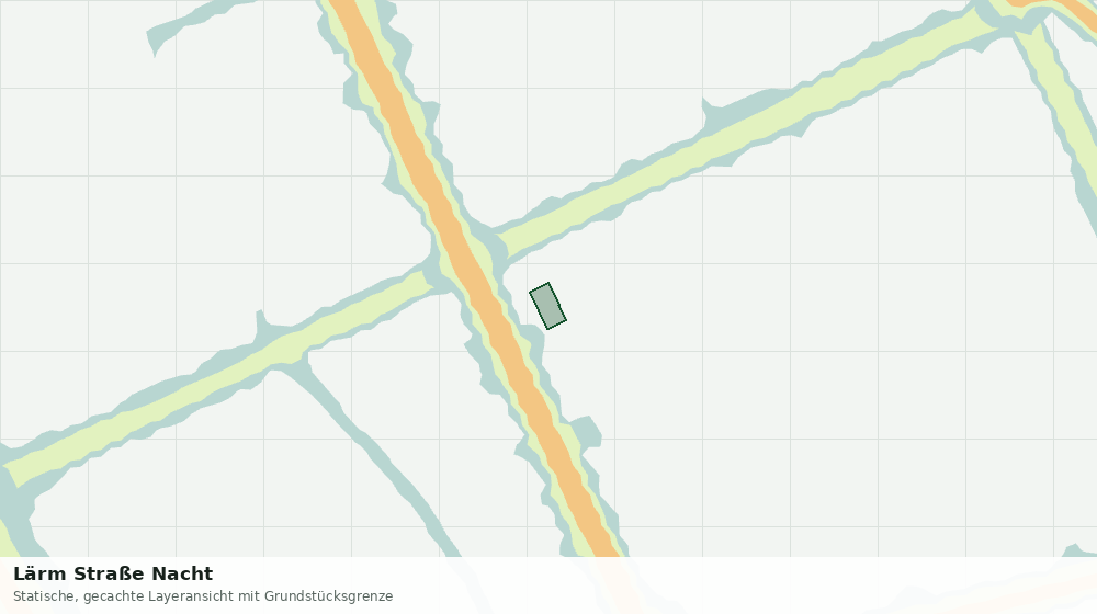 Statische Kartenansicht: Lärm Straße Nacht