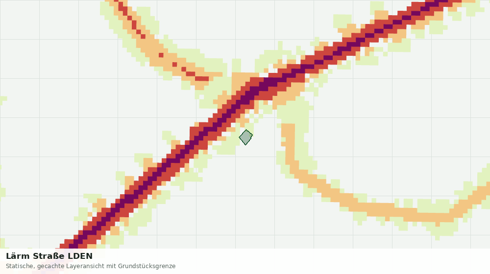 Statische Kartenansicht: Lärm Straße LDEN