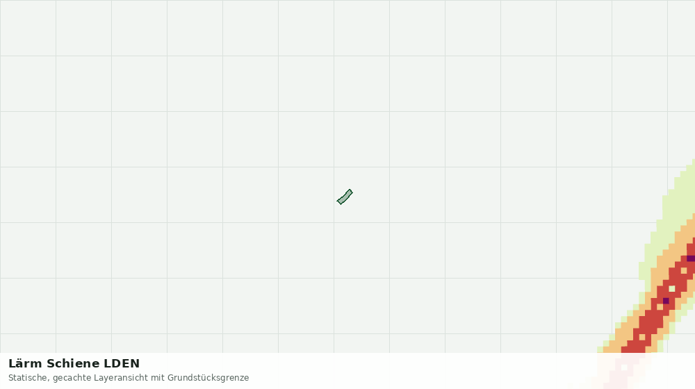 Statische Kartenansicht: Lärm Schiene LDEN