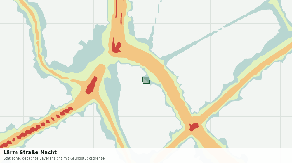 Statische Kartenansicht: Lärm Straße Nacht