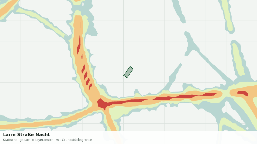 Statische Kartenansicht: Lärm Straße Nacht