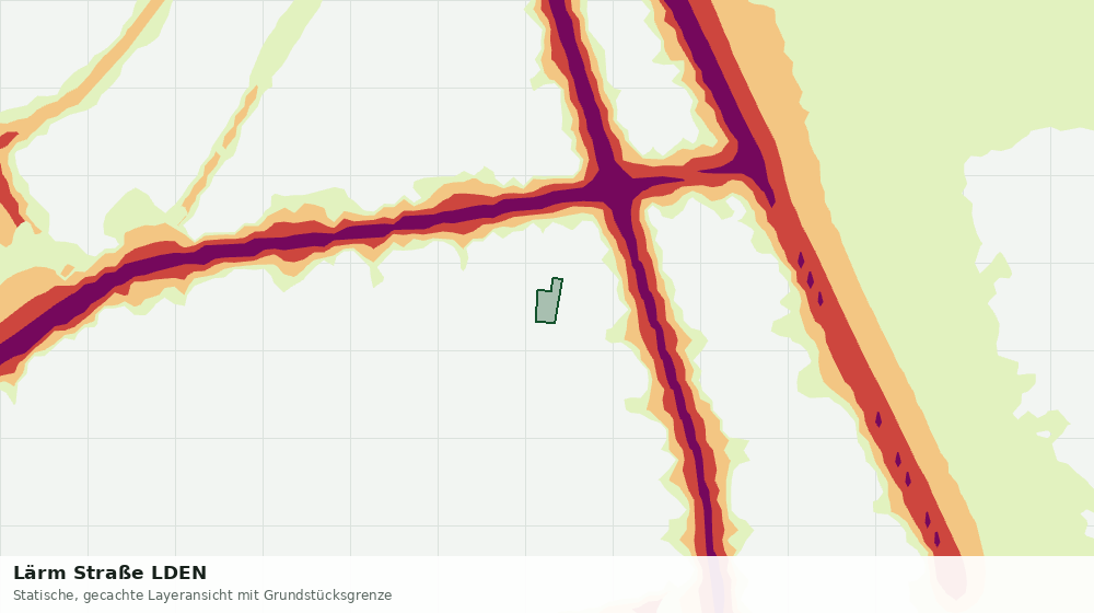 Statische Kartenansicht: Lärm Straße LDEN