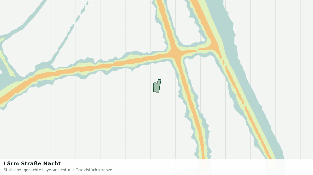 Statische Kartenansicht: Lärm Straße Nacht