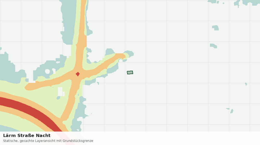 Statische Kartenansicht: Lärm Straße Nacht