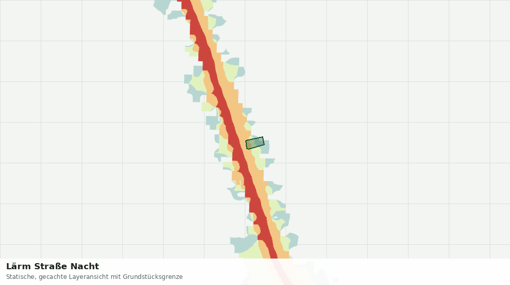Statische Kartenansicht: Lärm Straße Nacht