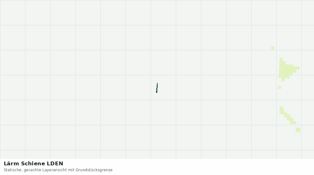 Statische Kartenansicht: Lärm Schiene LDEN