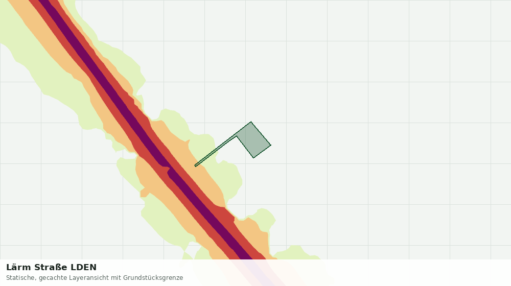 Statische Kartenansicht: Lärm Straße LDEN
