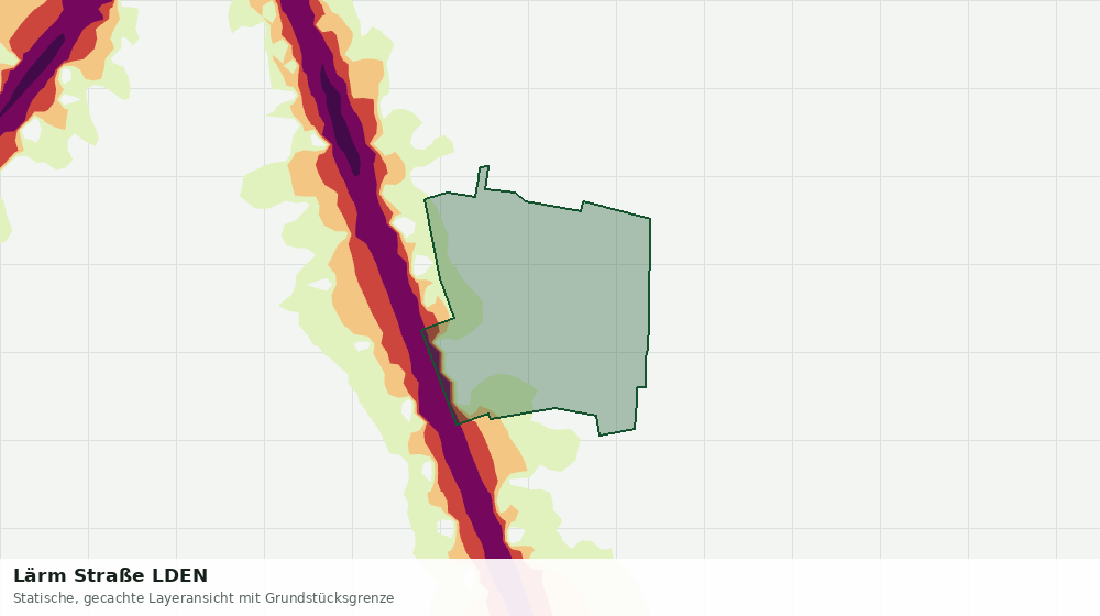 Statische Kartenansicht: Lärm Straße LDEN