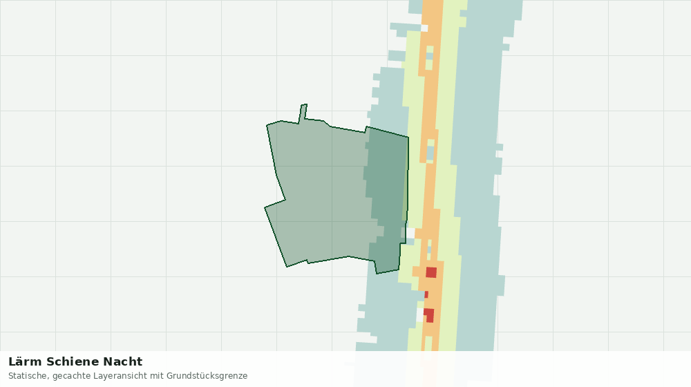 Statische Kartenansicht: Lärm Schiene Nacht