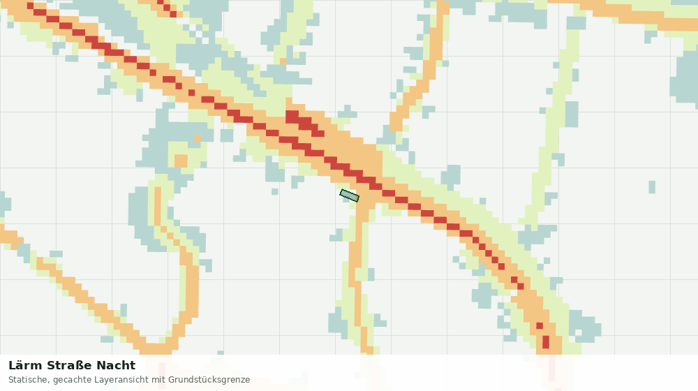 Statische Kartenansicht: Lärm Straße Nacht