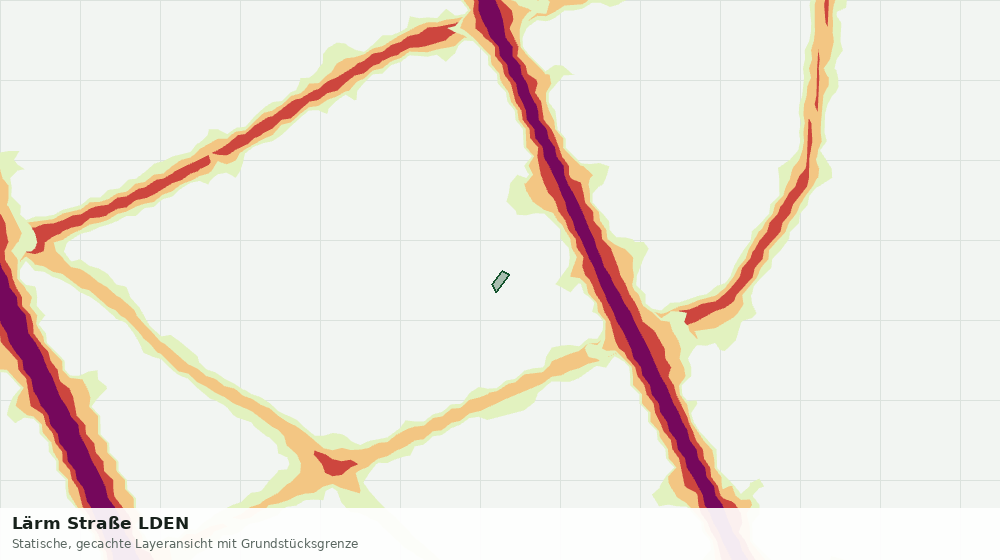 Statische Kartenansicht: Lärm Straße LDEN