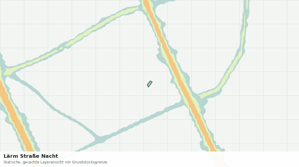 Statische Kartenansicht: Lärm Straße Nacht