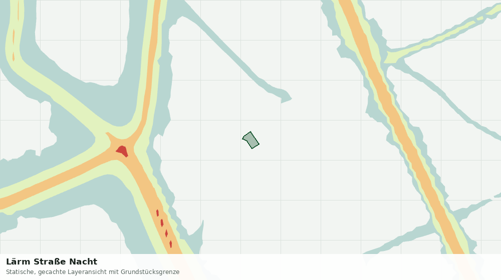 Statische Kartenansicht: Lärm Straße Nacht