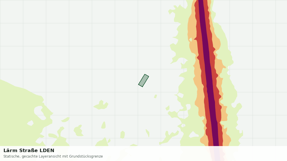 Statische Kartenansicht: Lärm Straße LDEN