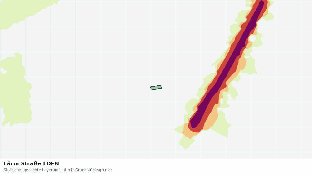 Statische Kartenansicht: Lärm Straße LDEN