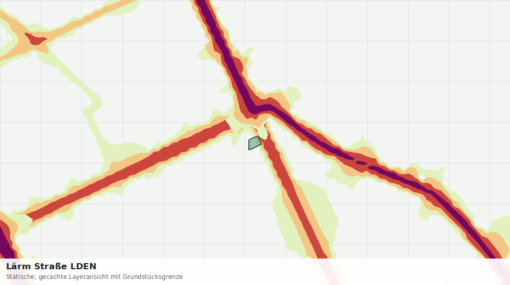 Statische Kartenansicht: Lärm Straße LDEN