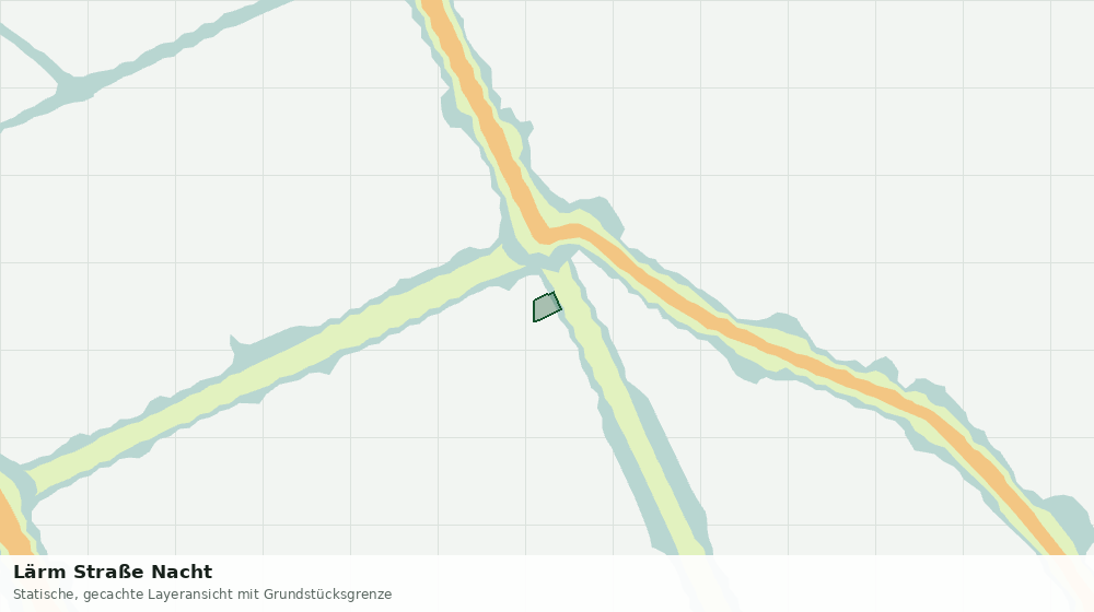 Statische Kartenansicht: Lärm Straße Nacht