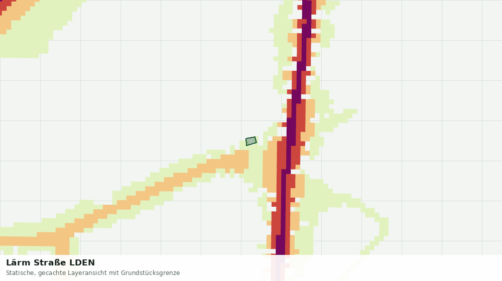Statische Kartenansicht: Lärm Straße LDEN