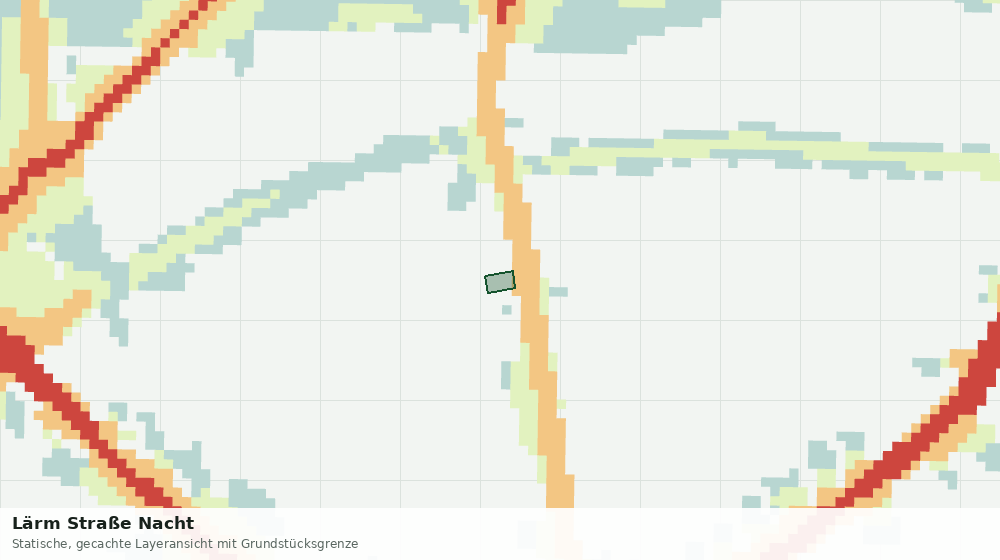 Statische Kartenansicht: Lärm Straße Nacht