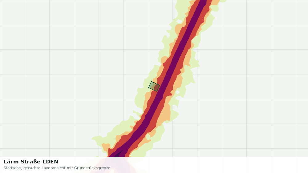 Statische Kartenansicht: Lärm Straße LDEN