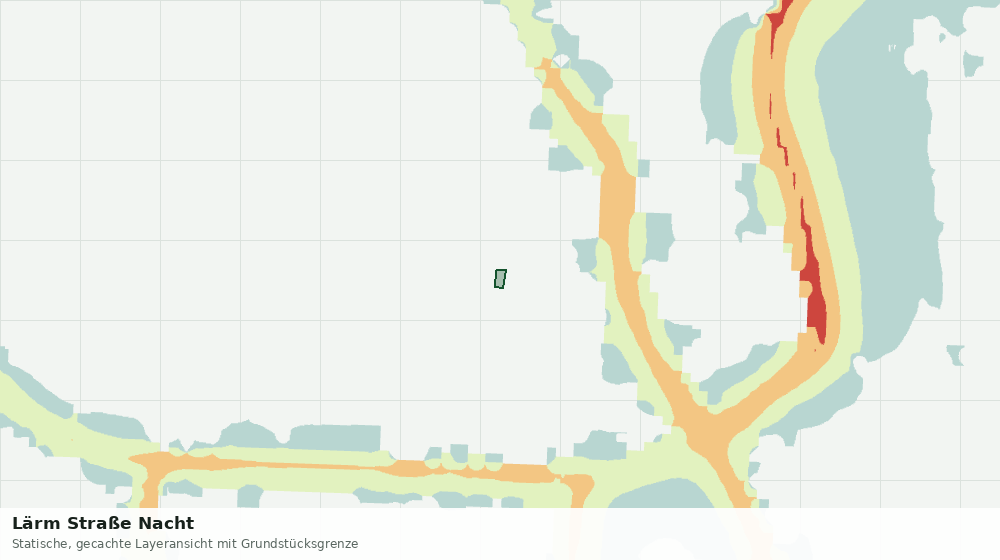 Statische Kartenansicht: Lärm Straße Nacht