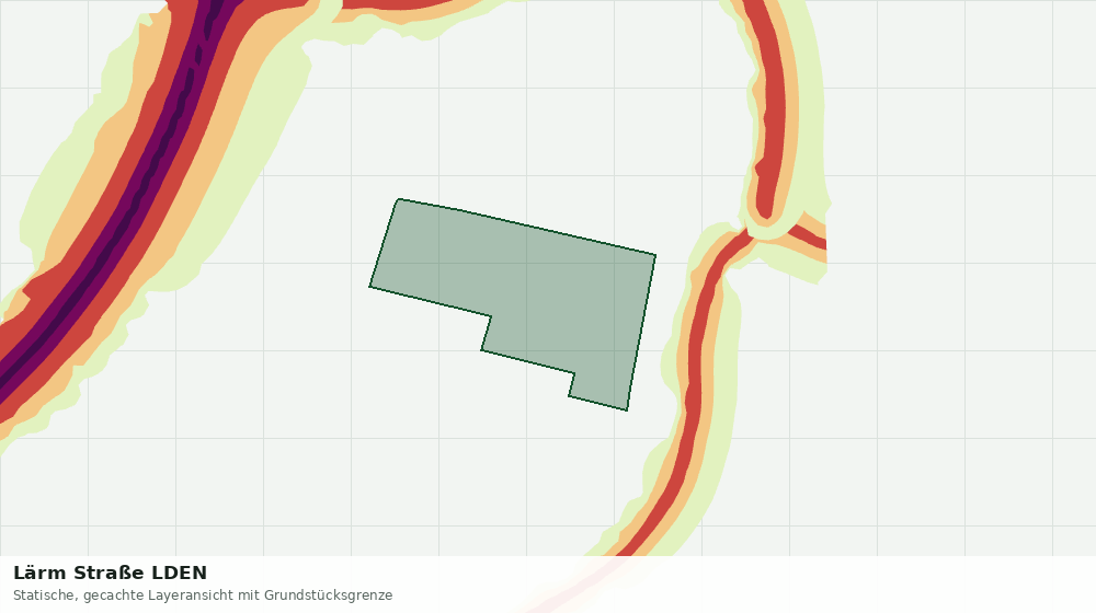 Statische Kartenansicht: Lärm Straße LDEN