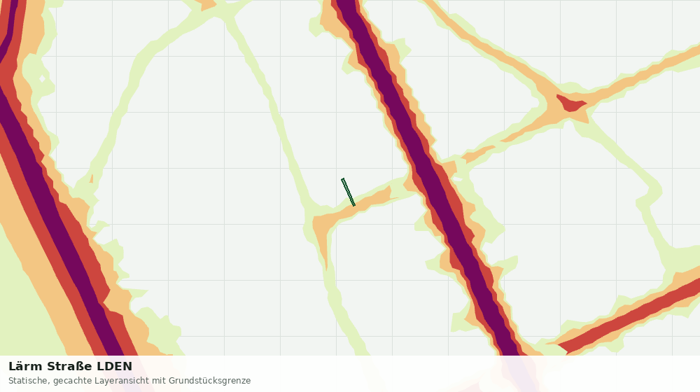 Statische Kartenansicht: Lärm Straße LDEN