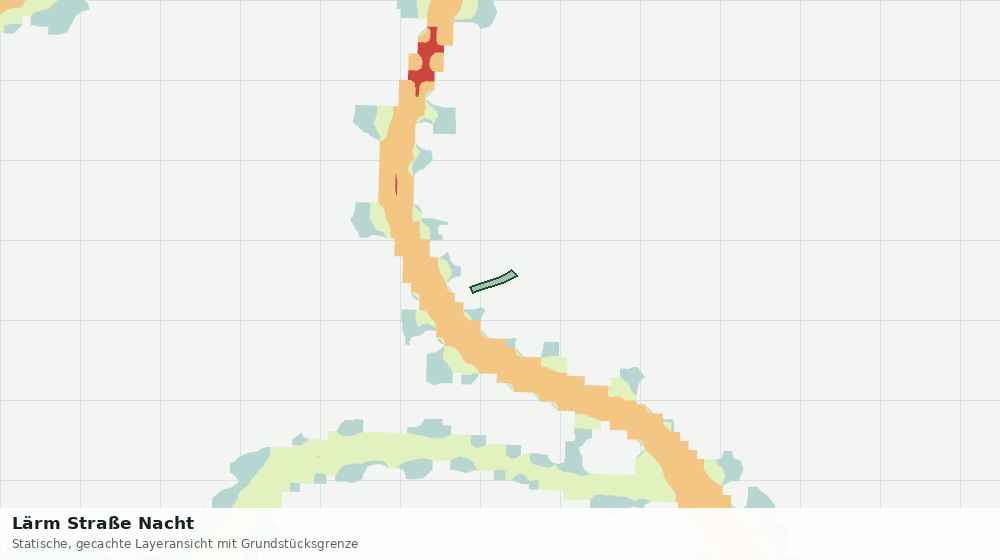 Statische Kartenansicht: Lärm Straße Nacht
