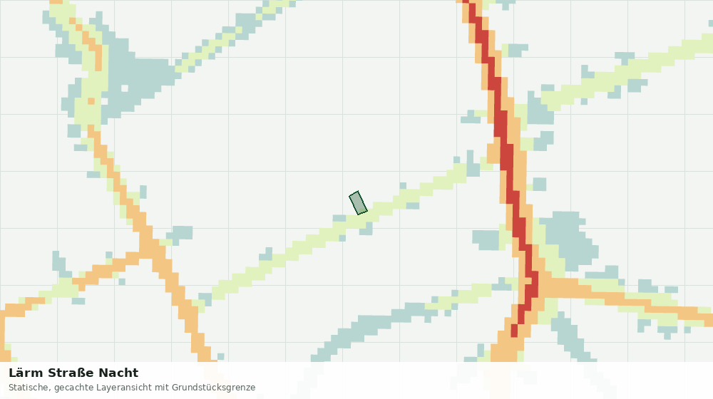 Statische Kartenansicht: Lärm Straße Nacht