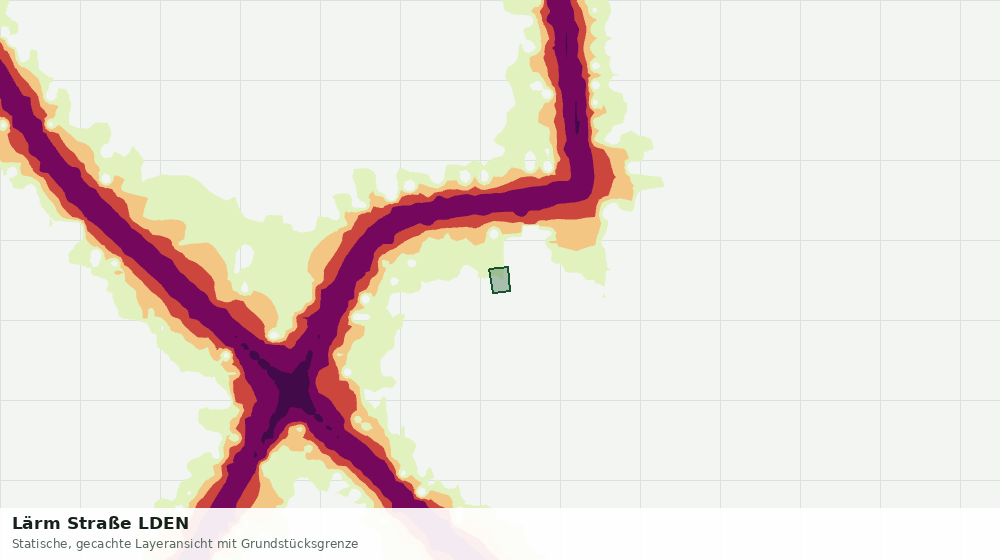 Statische Kartenansicht: Lärm Straße LDEN