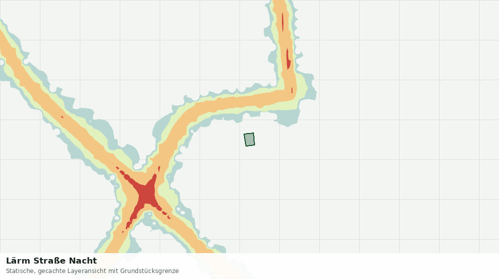 Statische Kartenansicht: Lärm Straße Nacht