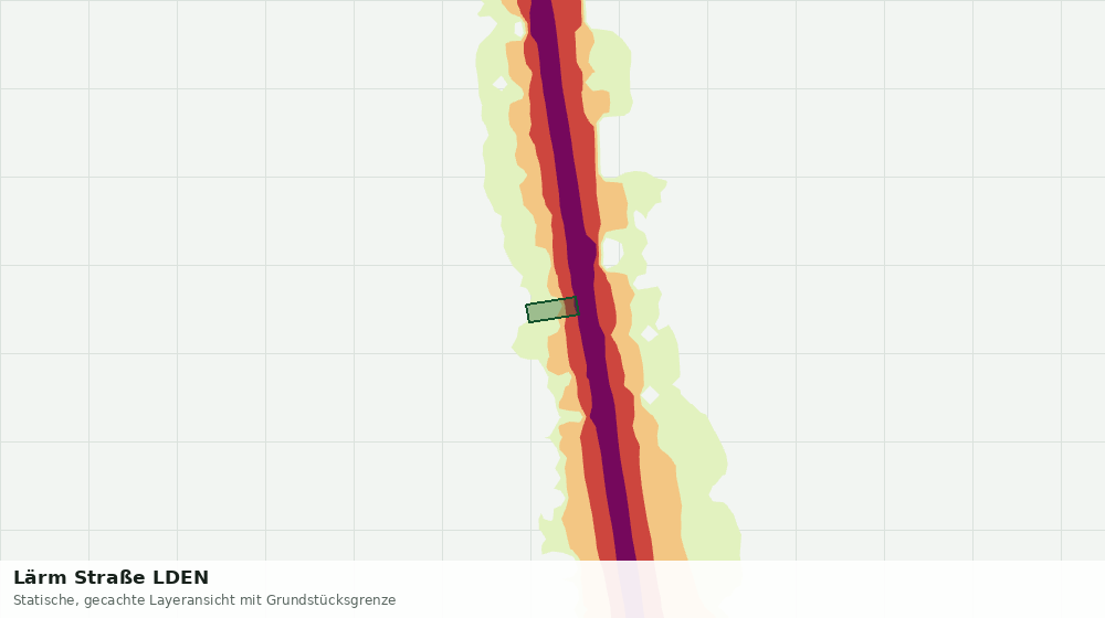 Statische Kartenansicht: Lärm Straße LDEN