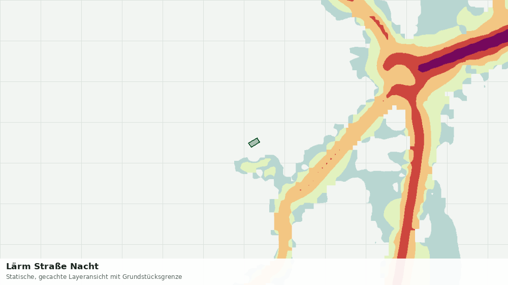 Statische Kartenansicht: Lärm Straße Nacht