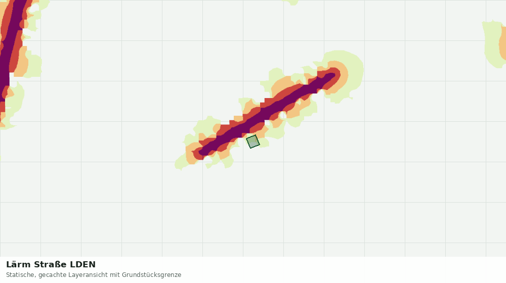 Statische Kartenansicht: Lärm Straße LDEN