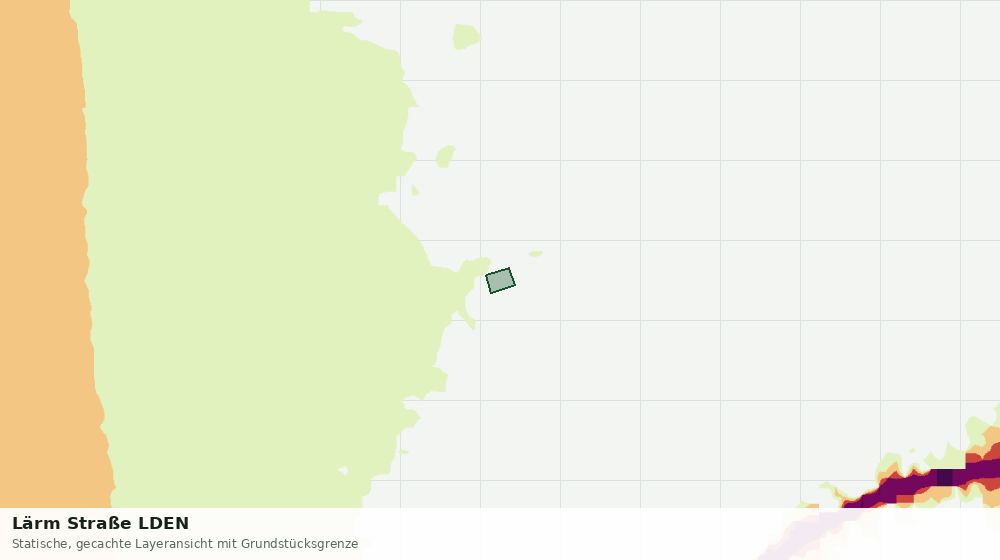 Statische Kartenansicht: Lärm Straße LDEN