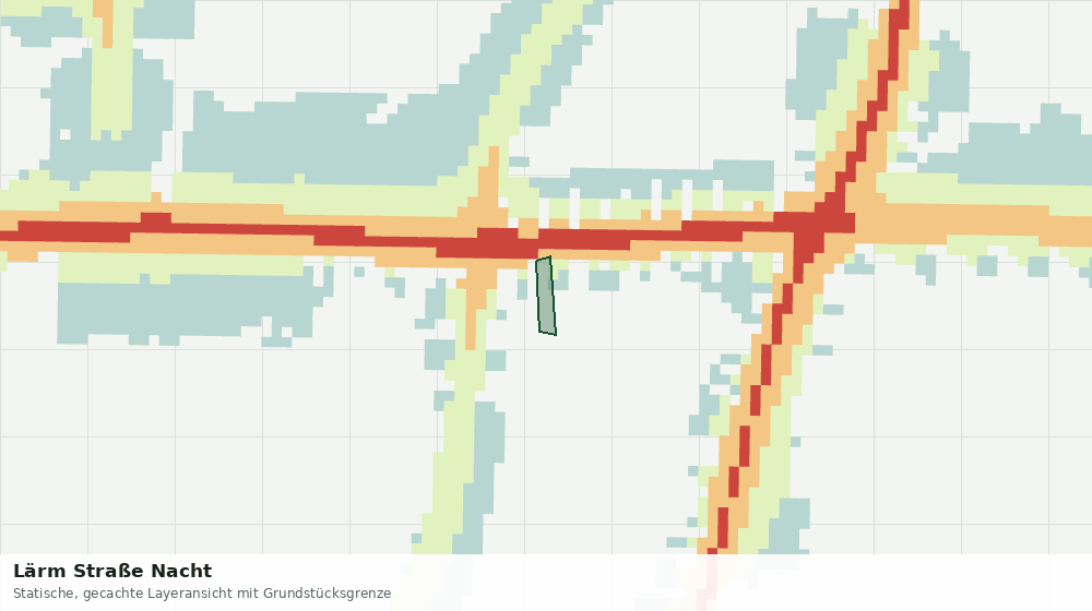 Statische Kartenansicht: Lärm Straße Nacht