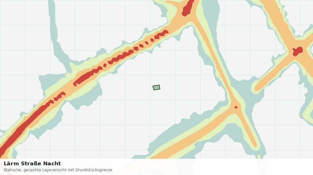 Statische Kartenansicht: Lärm Straße Nacht