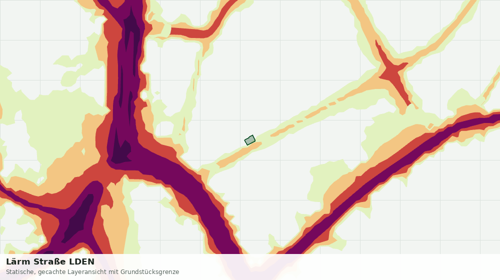 Statische Kartenansicht: Lärm Straße LDEN