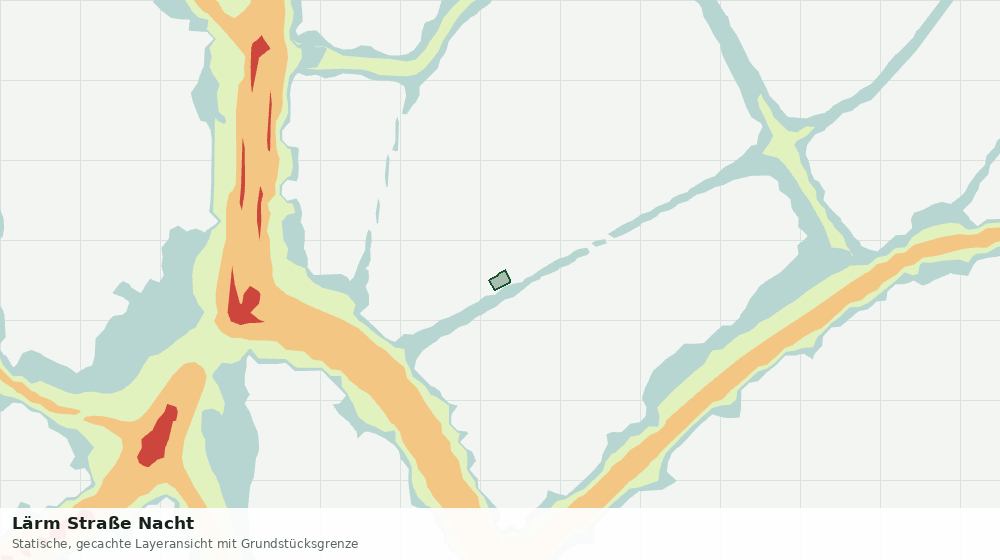 Statische Kartenansicht: Lärm Straße Nacht