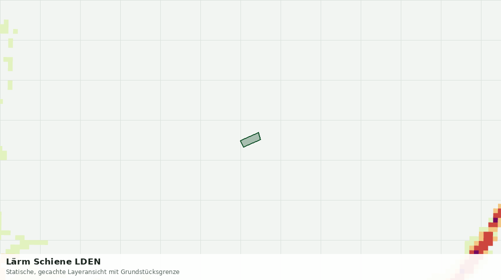 Statische Kartenansicht: Lärm Schiene LDEN