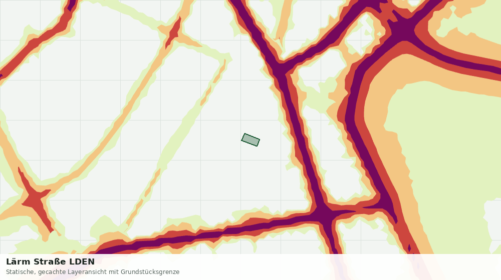 Statische Kartenansicht: Lärm Straße LDEN