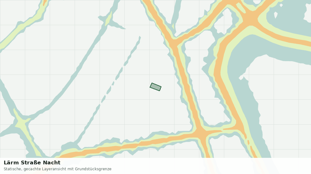 Statische Kartenansicht: Lärm Straße Nacht