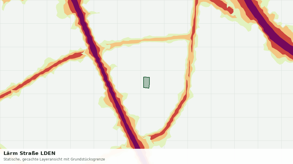 Statische Kartenansicht: Lärm Straße LDEN