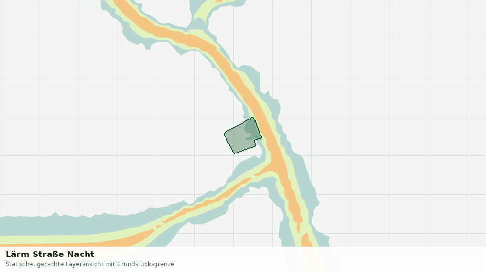 Statische Kartenansicht: Lärm Straße Nacht