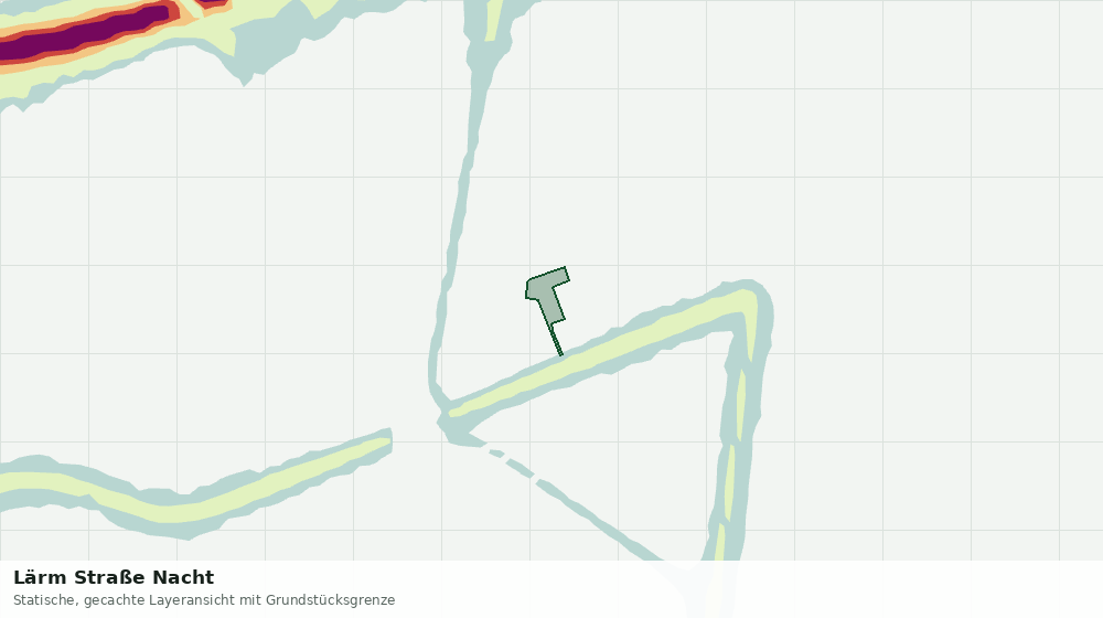 Statische Kartenansicht: Lärm Straße Nacht