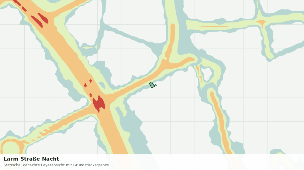 Statische Kartenansicht: Lärm Straße Nacht