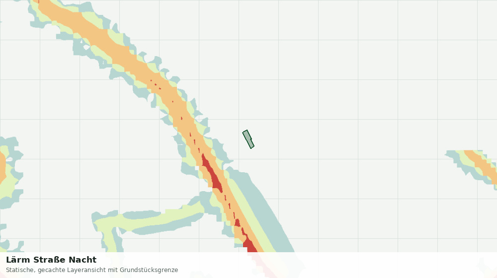 Statische Kartenansicht: Lärm Straße Nacht