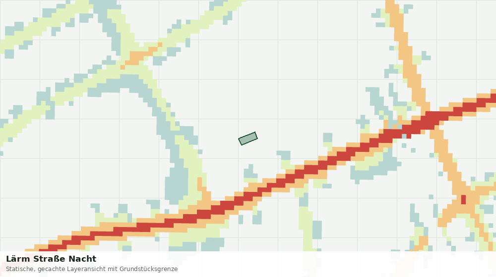 Statische Kartenansicht: Lärm Straße Nacht