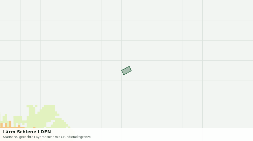 Statische Kartenansicht: Lärm Schiene LDEN